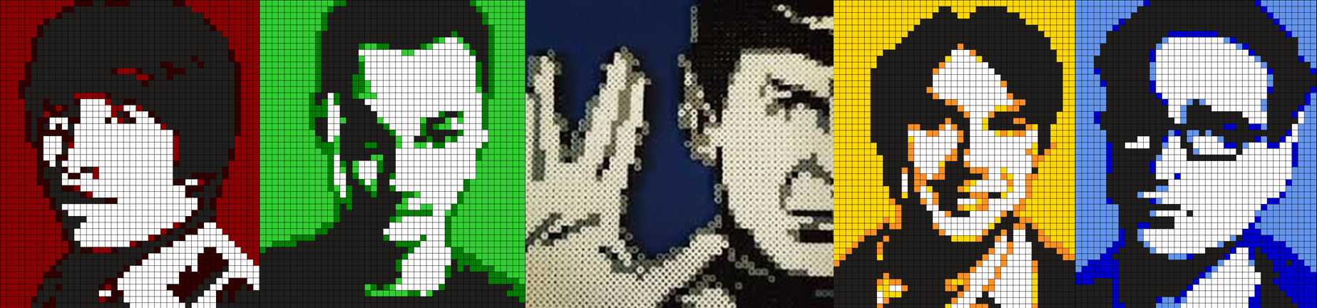 Big Bang Theory pixelated character banner